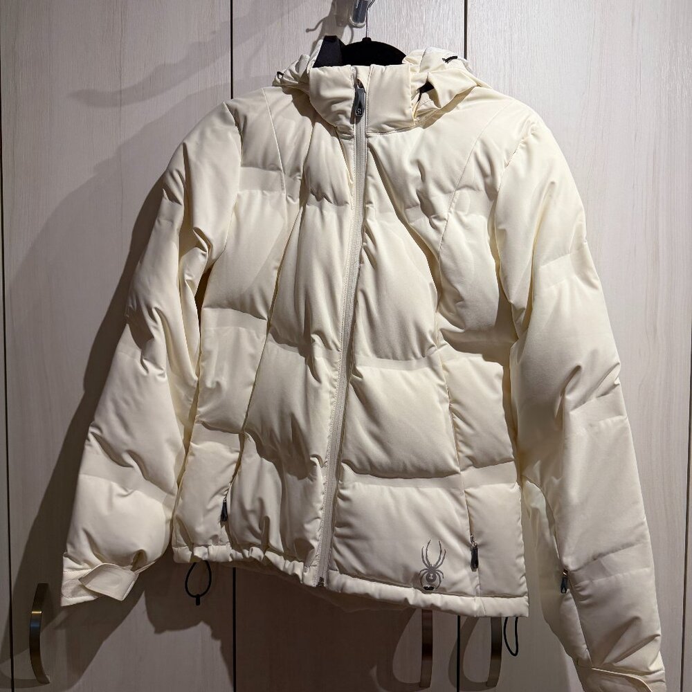 EUC Spyder Ski Jacket White 8